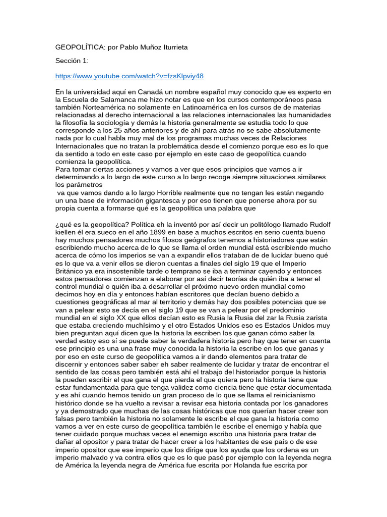 GEOPOLÍTICA | PDF | Nación | Panamá