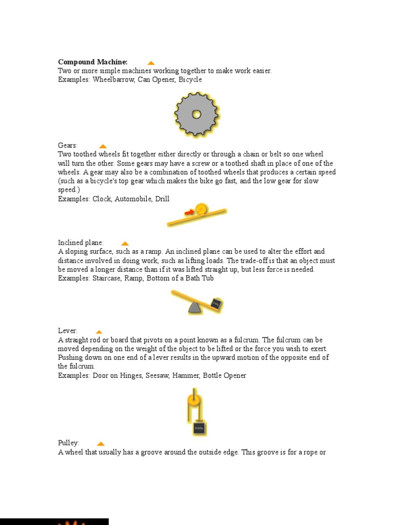Simple Machine Component of Rube Goldberg | PDF | Gear | Machines
