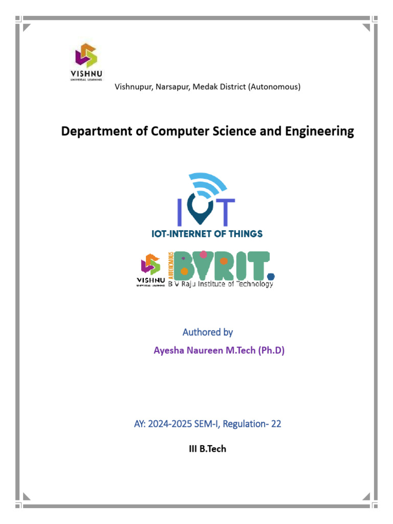 Introduction to Internet of Things | PDF | Network Topology | Computer ...