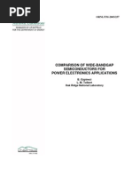 Comparison of Wide-Bandgap Semiconductors For Power Electronics Applications