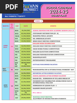 CBSE CALENDAR 2024_25
