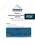 Unidep Informatica PRACTICA 2 Interaccion Con El Escritorio de Windows