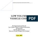 Low Volume Vehicle Code: 1 July 2007