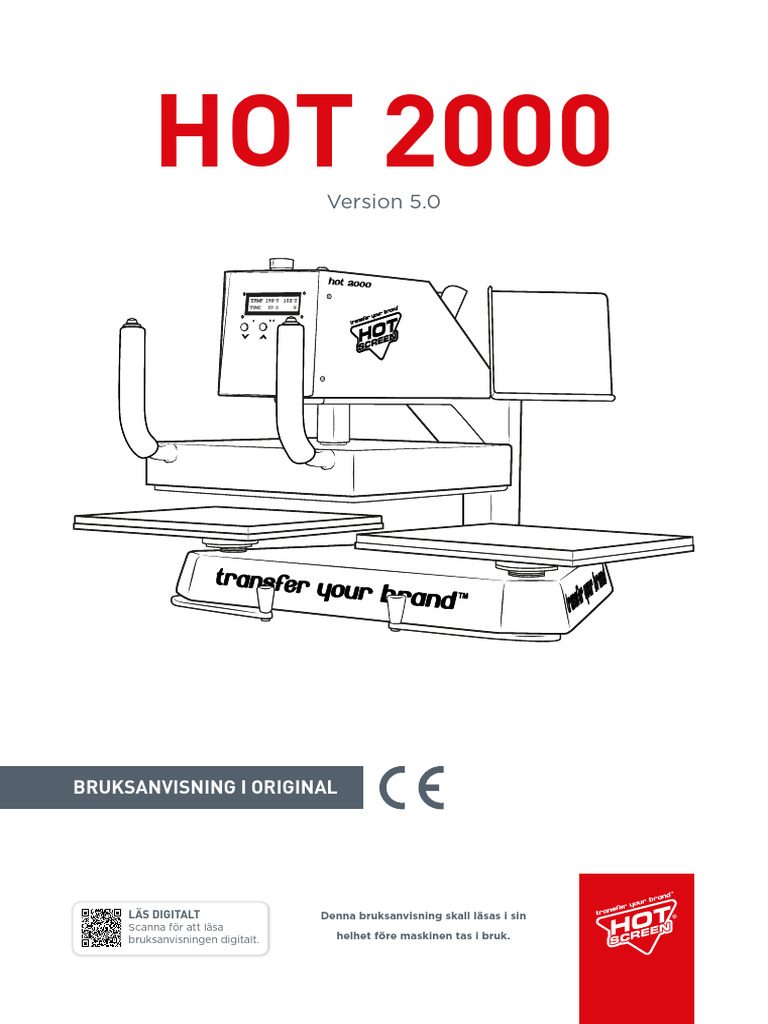 Hot 2000 Bruksanvisning Ver 5.0 | PDF