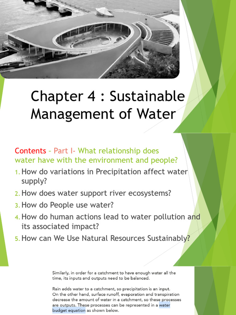 Sustainable Water Management Strategies | PDF | Water Pollution | Water