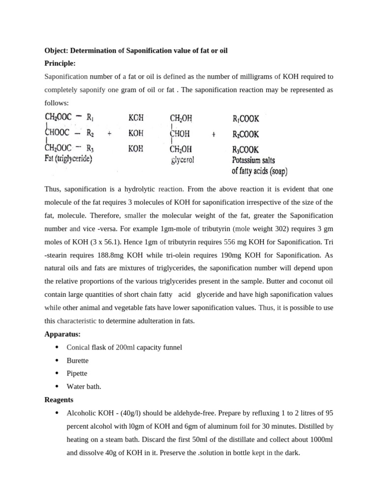 WHAT IS SAPONIFICATION REACTION intelligence overview