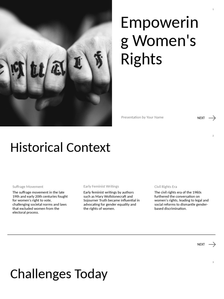 Women's Rights: Progress & Challenges | PDF | Gender Studies | Gender ...