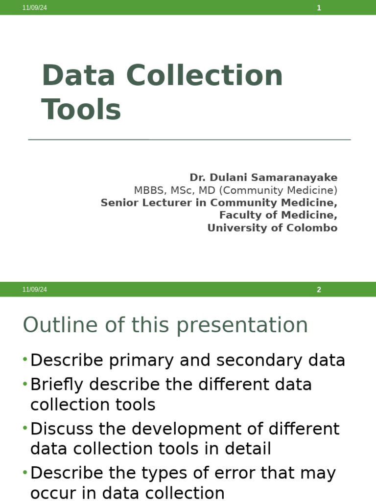 Data Collection Tools in Research | PDF | Validity (Statistics ...