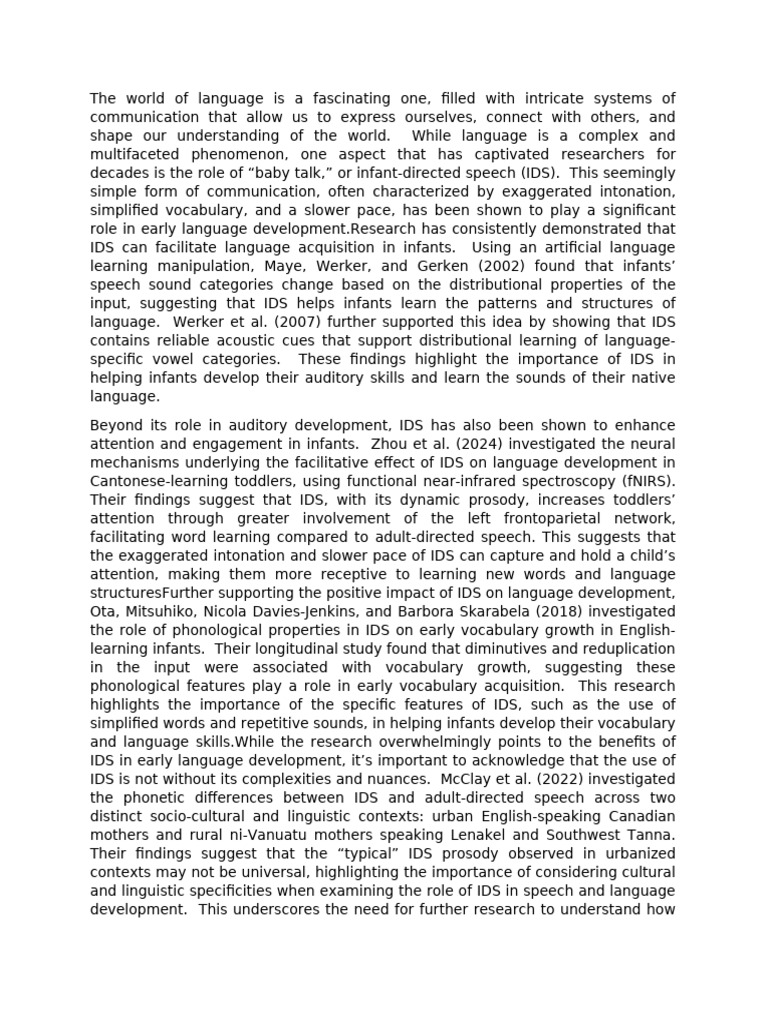 Rrl ni ian 4 pdf language development infants