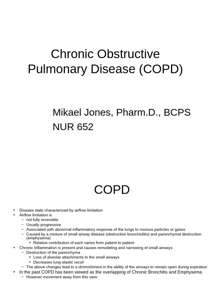 Unit_6_COPD_1_ | PDF | Chronic Obstructive Pulmonary Disease | Bronchitis