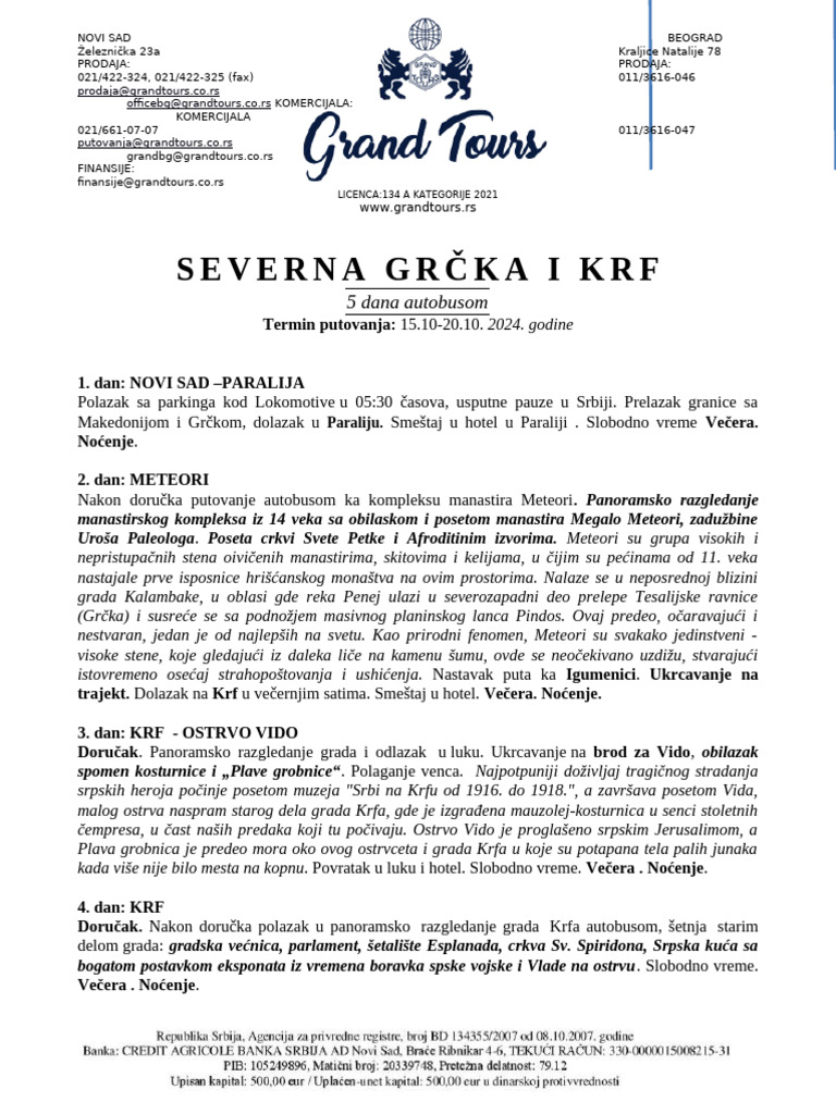 Grand Tours | PDF