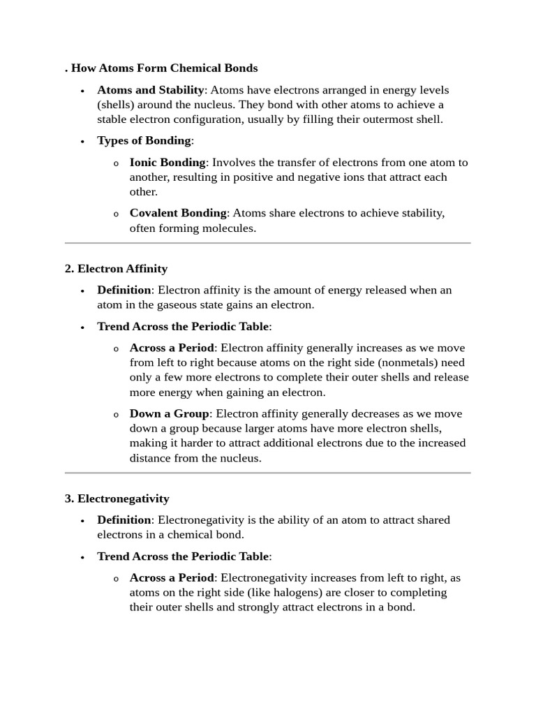 Chemical Bonding Pdf Ion Ionic Bonding
