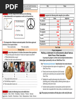 Make Peace Introduction Worksheet