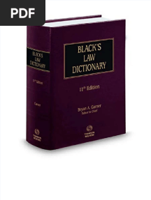 2019 Blackx27s Law Dictionary 11th Edition by Bryan A Garner Thomson Reuters
