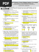 NFJPIA Mockboard 2011 Auditing Theory