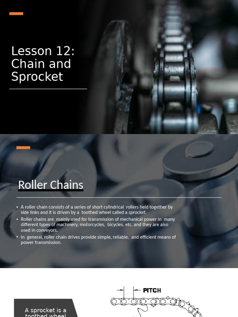 Chain and Sprocket Basics and Calculations | PDF | Manufactured Goods ...