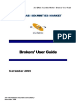 Brokers' User Guide: Abu Dhabi Securities Market