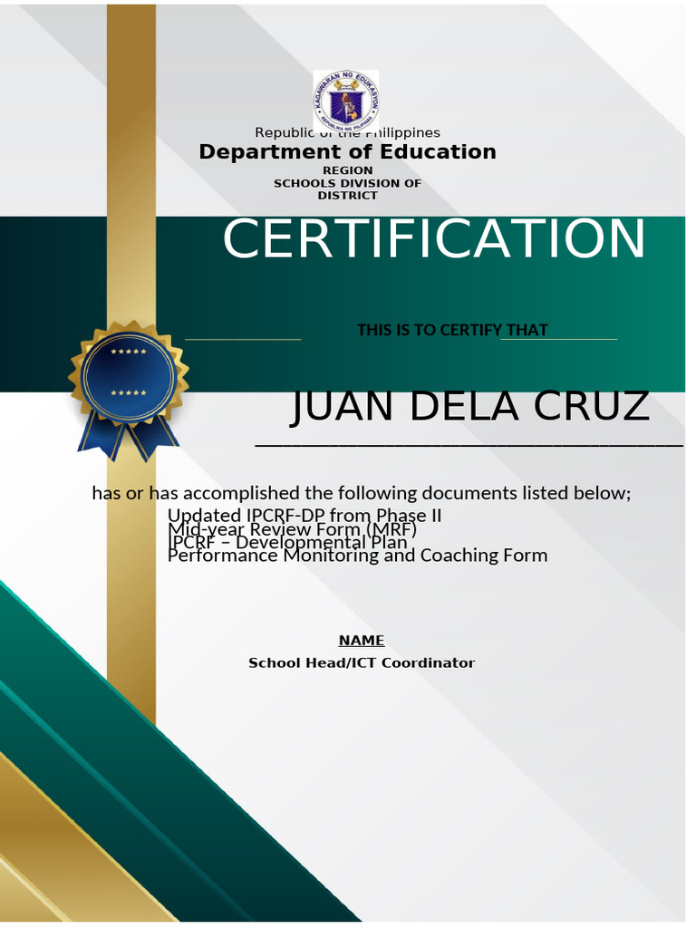 ICT Certification for E-SAT Completion | PDF | Career & Growth