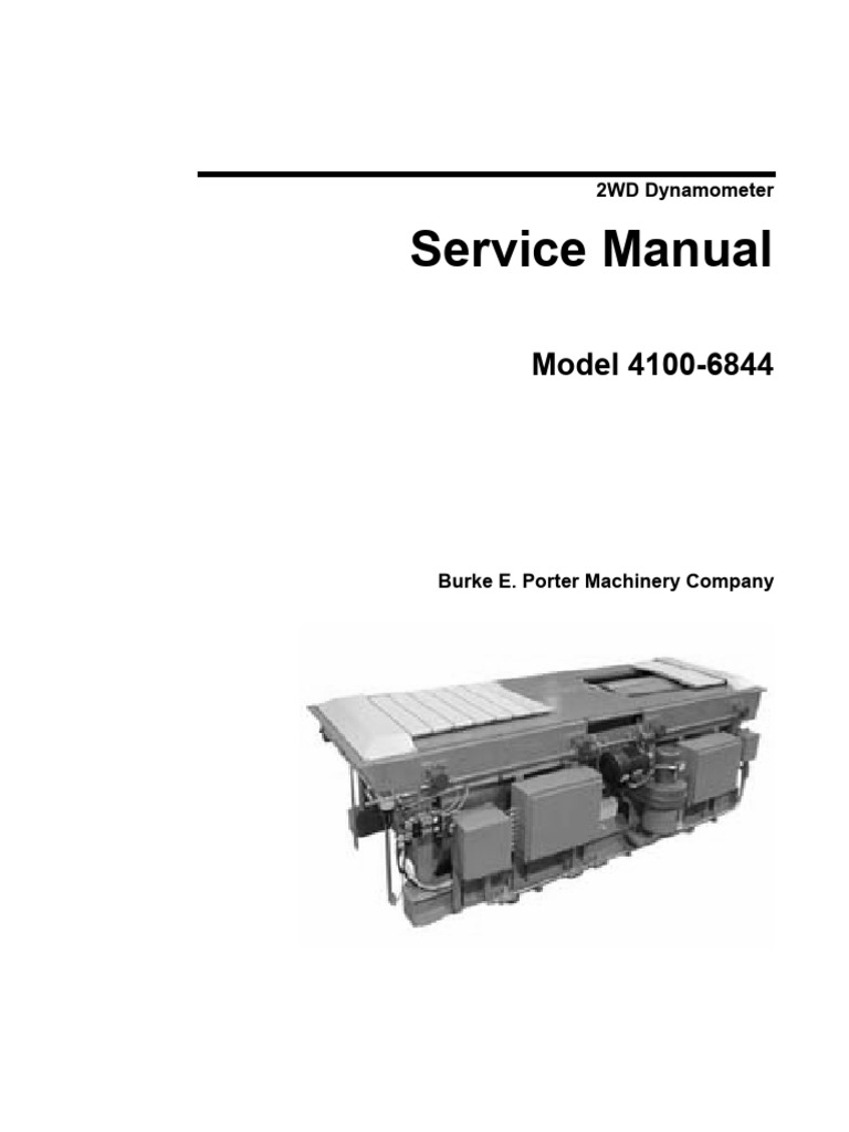 Service Manual: Model 4100-6844 | PDF | Bearing (Mechanical) | Power Supply