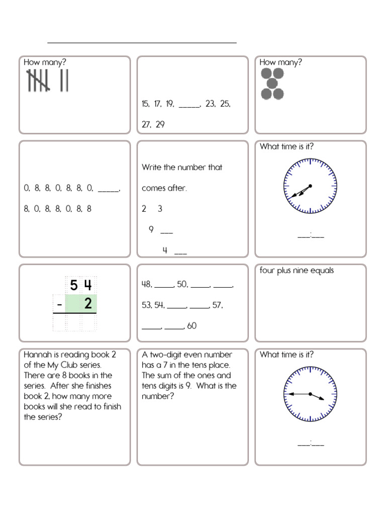 MathWorksheetsGrade2 12 2 | PDF
