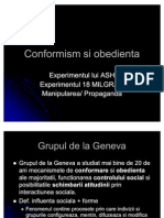 Conformism Si Obedienta