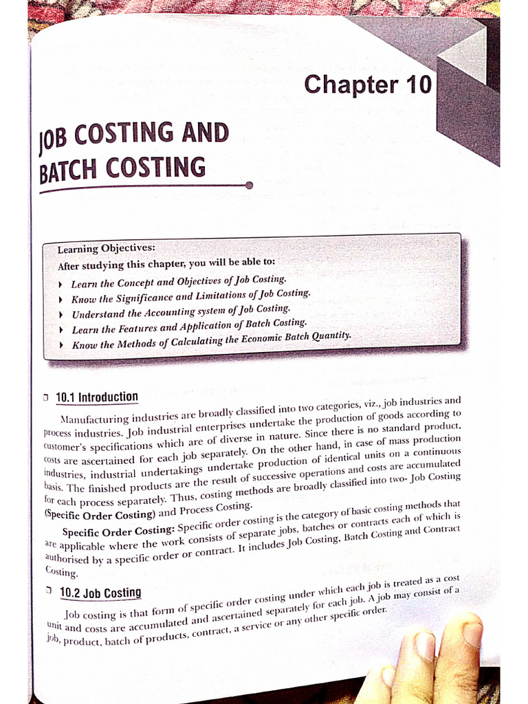 Job and Batch Costing | PDF