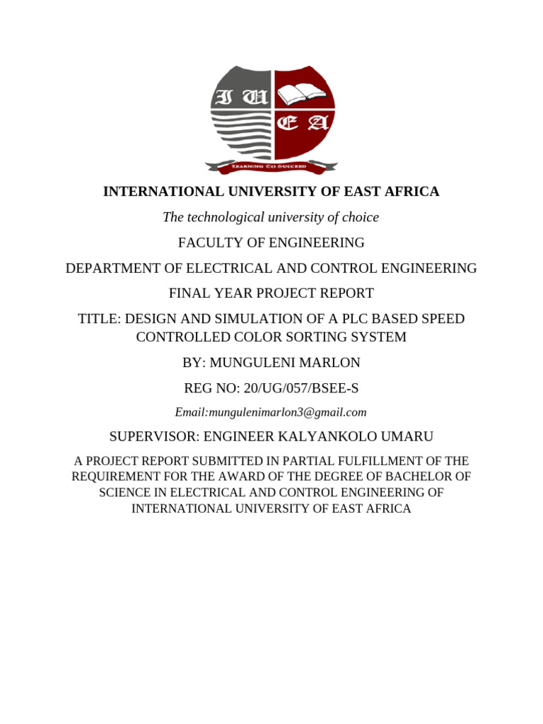 PLC-Based Color Sorting System Design | PDF | Programmable Logic ...
