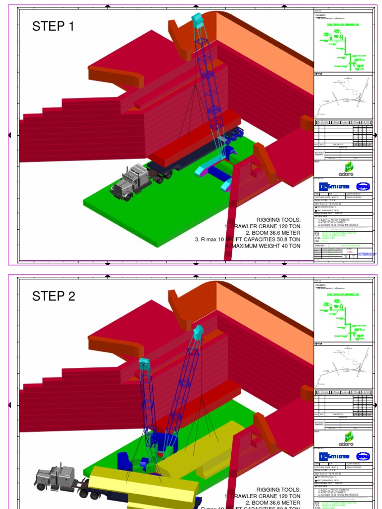 Apron Feeder Rigging Plan | PDF | Crane (Machine) | Business