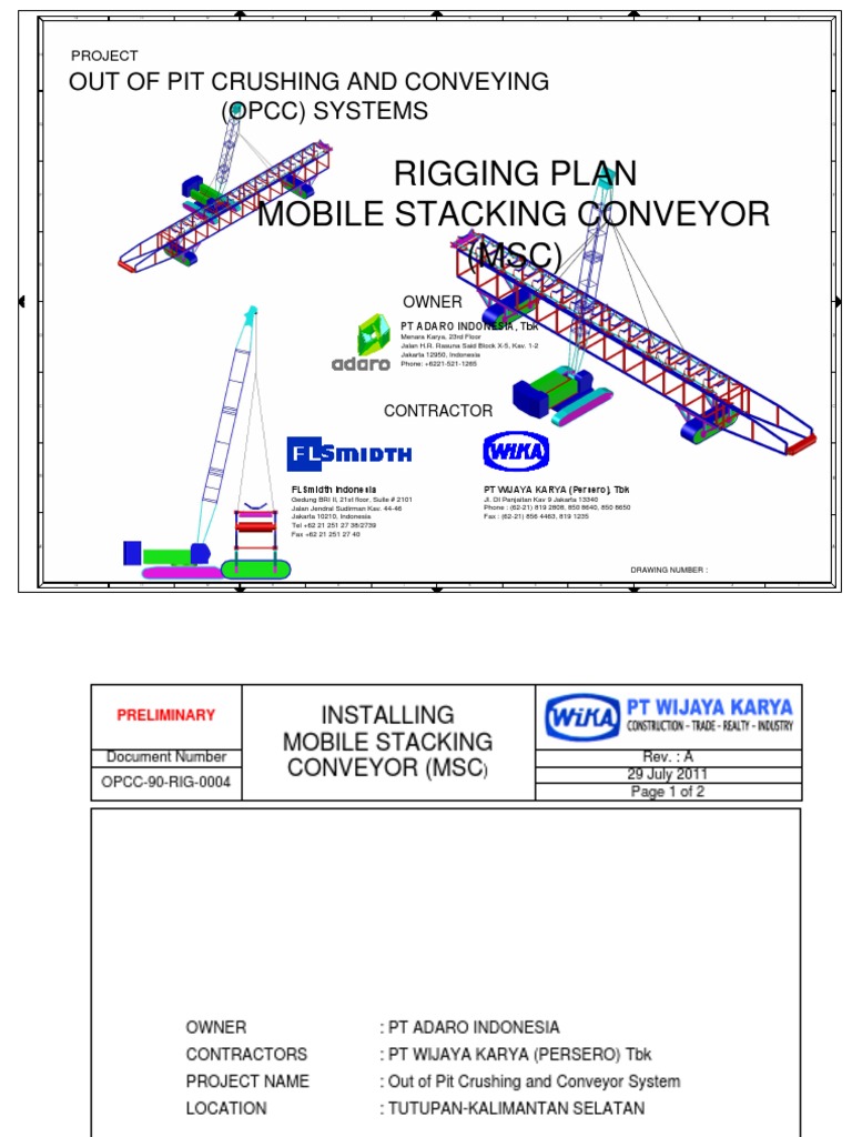 Rigging Plan MSC Frame | PDF