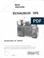 Schaublin - 125 - Instructions de Service Part1