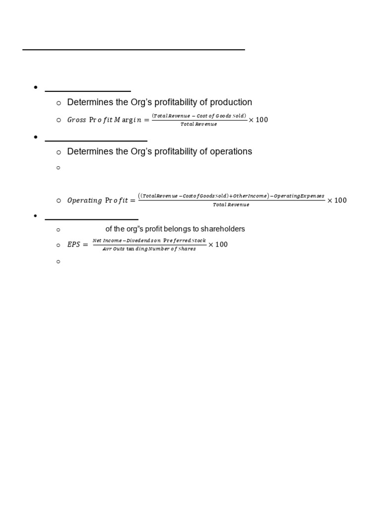 COBMB Formulas | PDF | Equity (Finance) | Financial Services