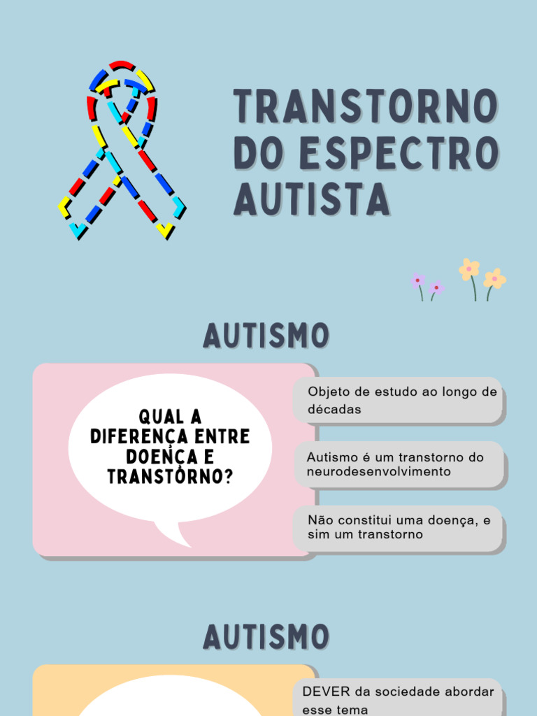 Entendendo o Transtorno do Espectro Autista | PDF | Espectro do autismo ...