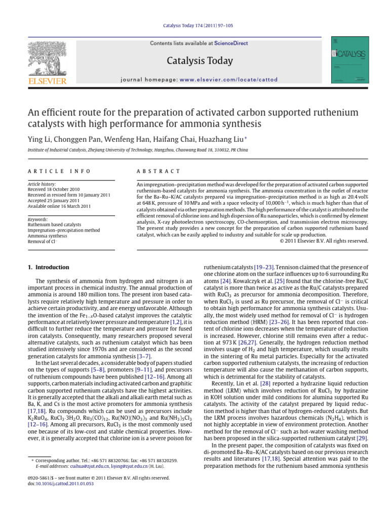2011 - An Efficient Route For The Preparation of Activated Carbon ...