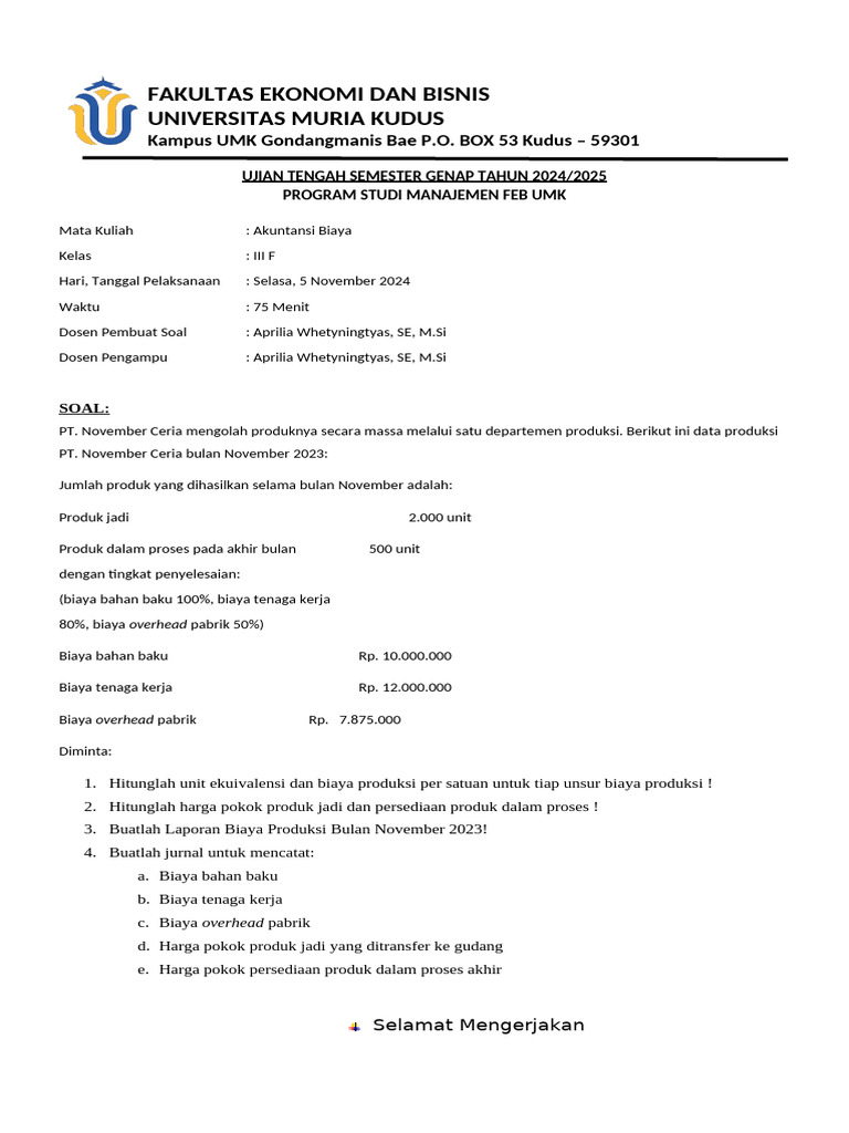 Soal Uts Ab 3F 2024 | PDF | Teknologi & Rekayasa