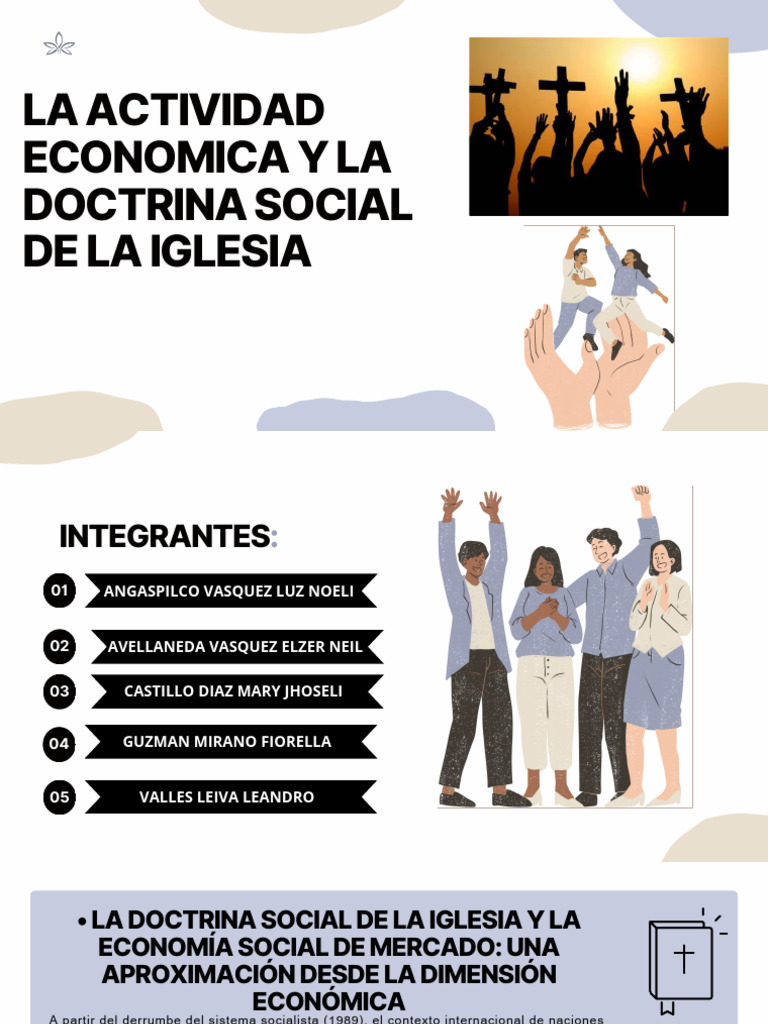 Doctrina Social de la Iglesia y Economía | PDF | Doctrina social ...