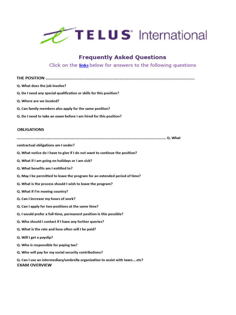 Job Position FAQs and Exam Details | PDF | Internet | Taxes