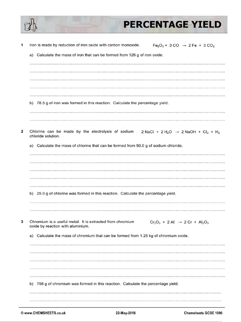 Stoichiometry | PDF
