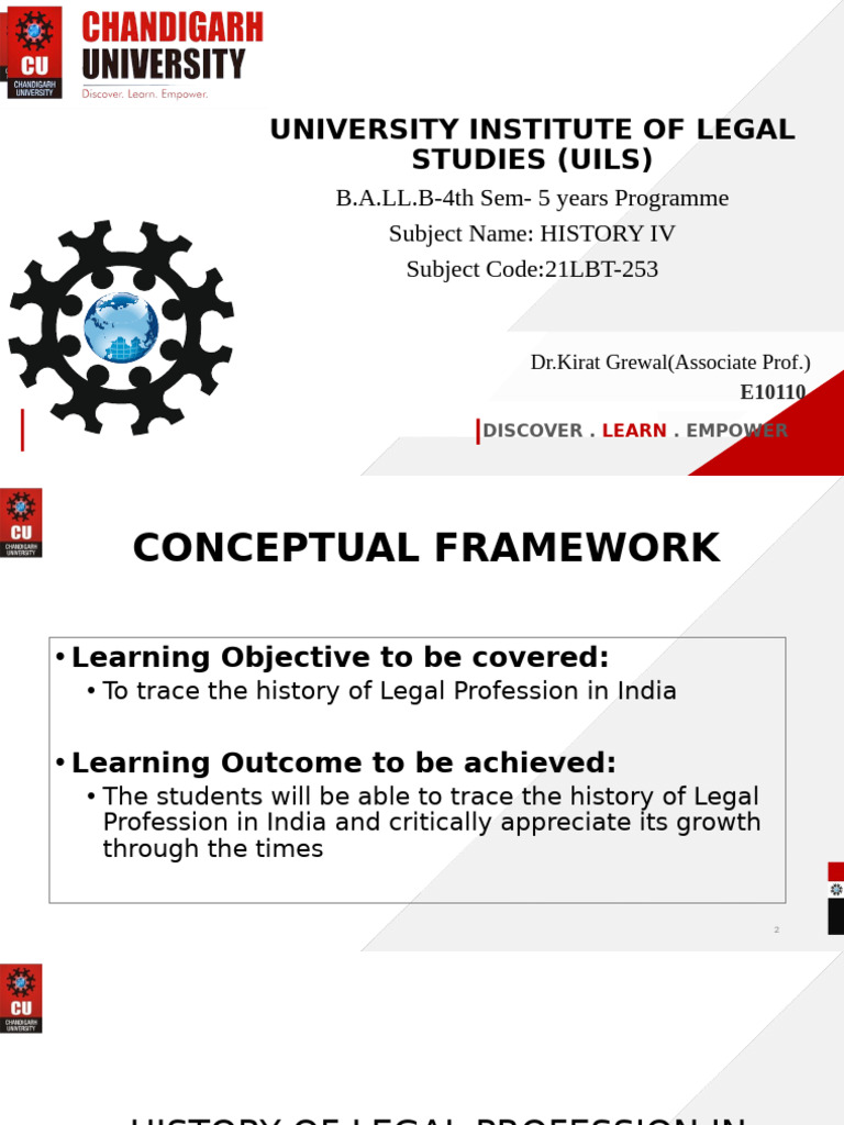 History of Legal Profession in India | PDF | Lawyer | Barrister