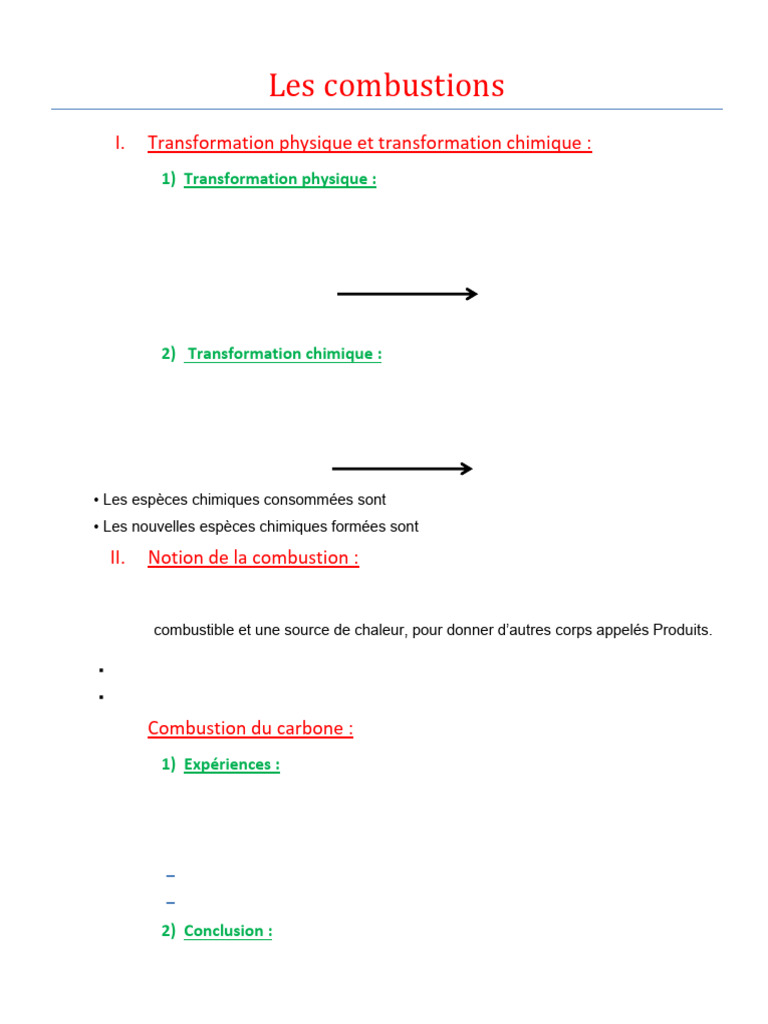 Comprendre la combustion chimique | PDF | La combustion | Combustible