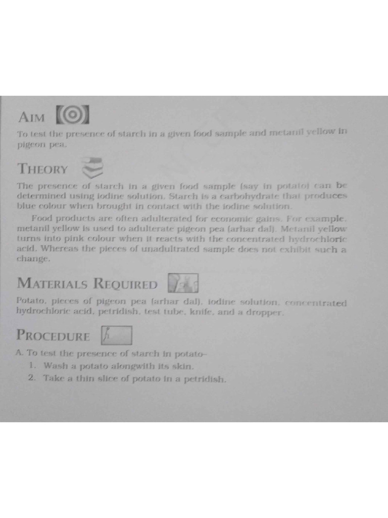 Experment No.5. Class IX | PDF