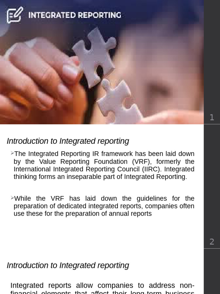 Understanding Integrated Reporting Framework | PDF | Business Economics ...