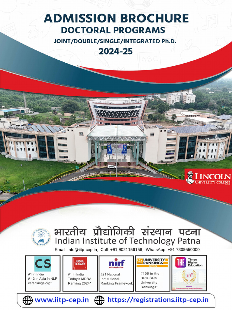 IIT Patna PhD Admission Guidelines 2024 | PDF | Thesis | Postgraduate ...