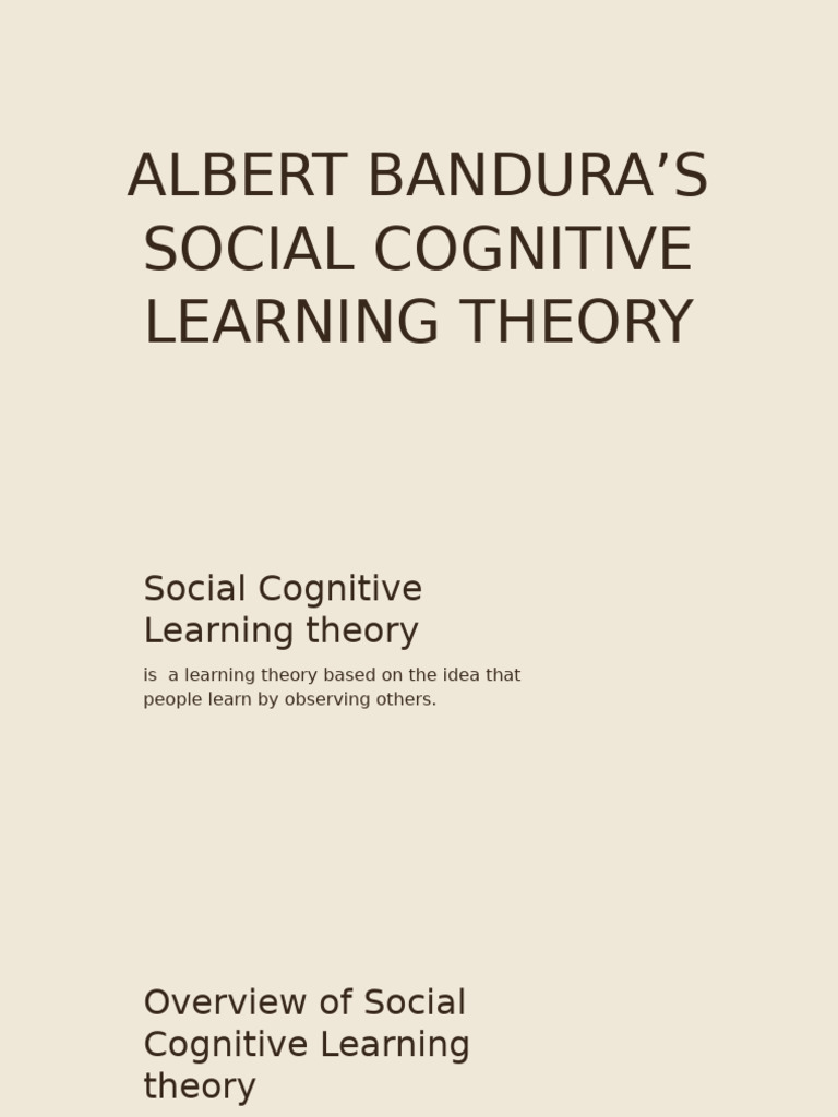 BANDURA SOCIAL COGNITIVE THEORY IN THE CLASSROOM visual data 7