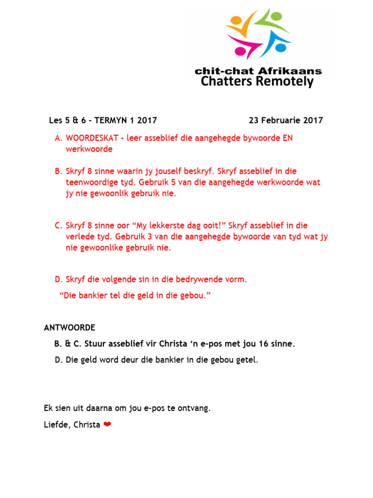 Les 5 & 6 Termyn 1 2017 | PDF