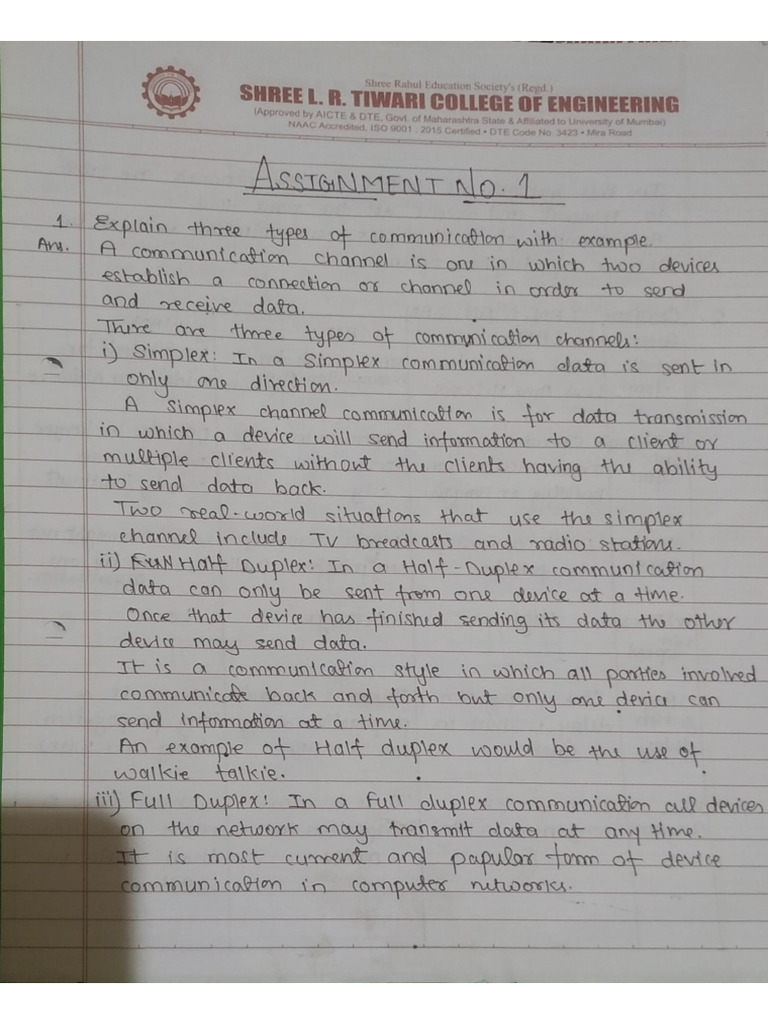 A CN Assignment 1 | PDF