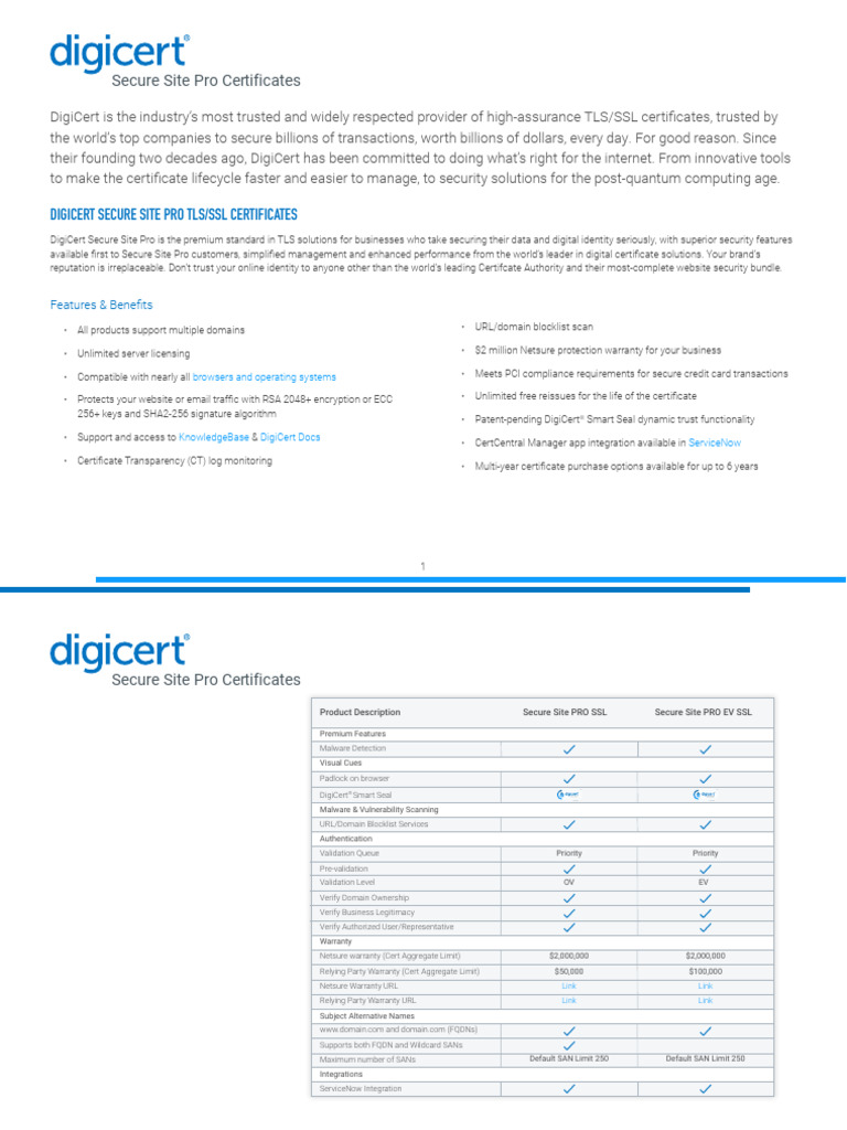 DigiCert SecureSiteProGuide 032720 | PDF | Public Key Certificate ...