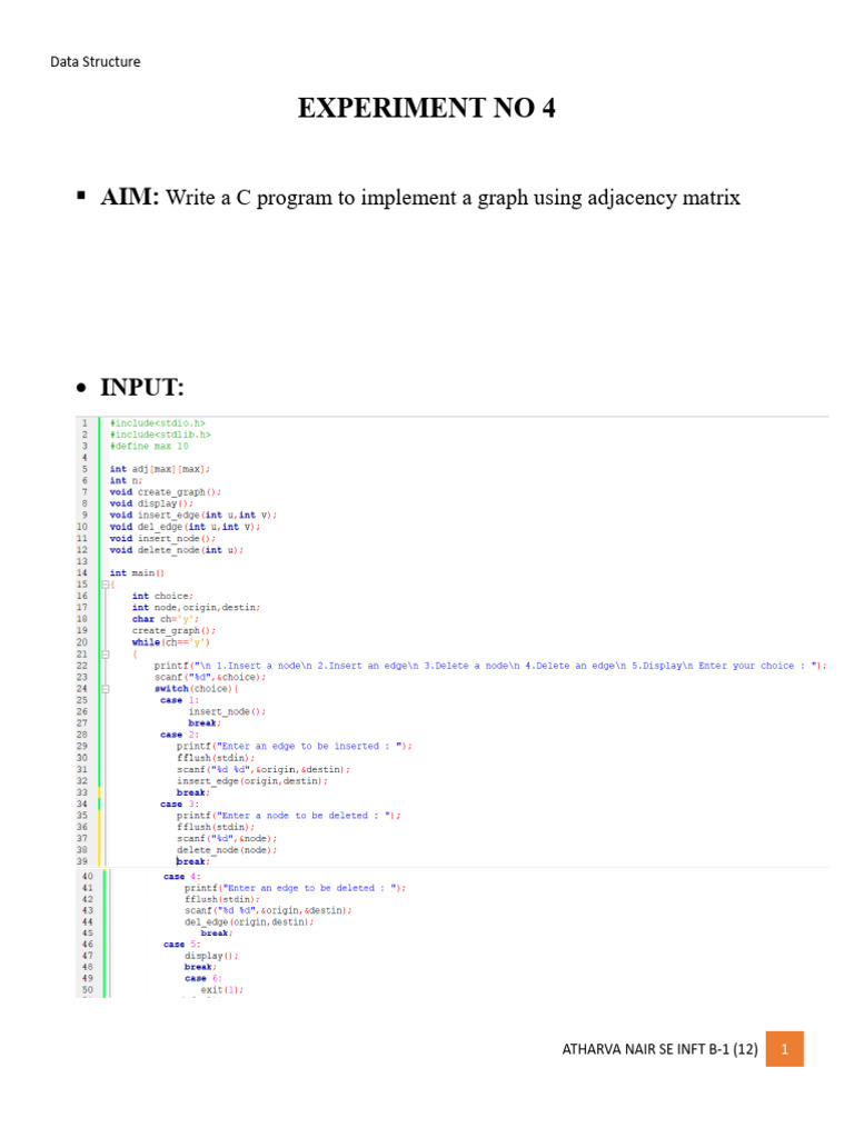 Experiment No 4 | PDF