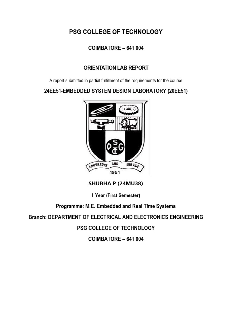 Labreport 38 | PDF | Microcontroller | Computer Engineering