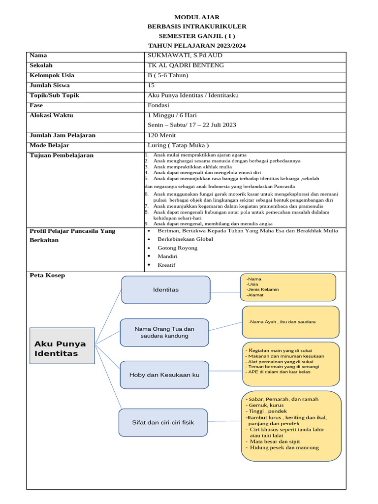 MODUL AJAR Minggu 3 new | PDF