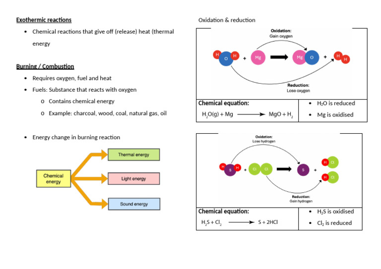 Exothermic Reactions Explained | PDF